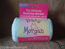 Vintage Original Baby Morgan Aqua Ultimate Receiving Blanket