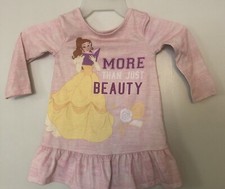 Disney Princess Sz 3 3T Long Sleeve Nightgown Nightshirt Belle More Than Beauty