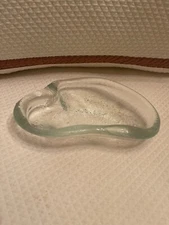 vintage 1950s Blenko crystal clear glass designed by Winslow Anderson