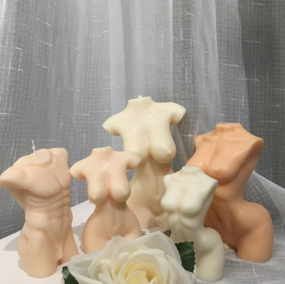 Multi-size Body Torso Decorative Aesthetic Candle Resin Craft Silicone Mould DIY