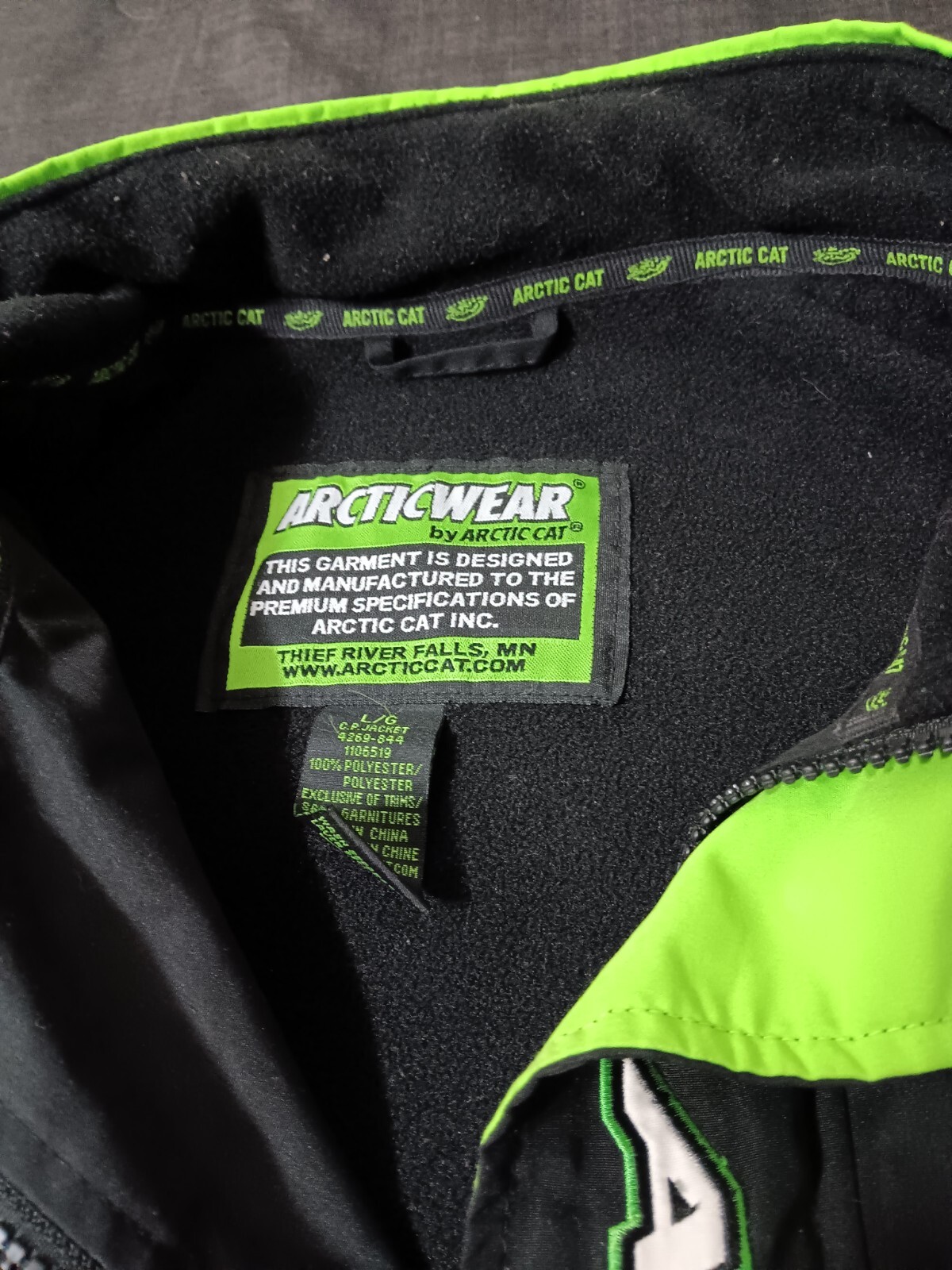 Arctic Cat Jacket Snowmobile Mens L Large Cat PRIDE Coat eBay