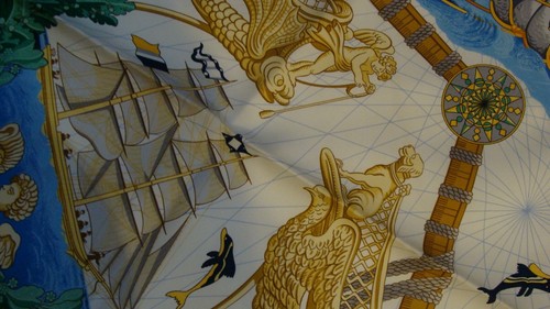 Hermes silk scarf, BALADE OCEANE , NEW WITH BOX AND RIBBON - Picture 8 of 12