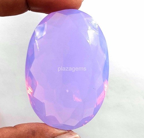 Purple Opal Oval Cut Certified Lab-Created 258 Ct Loose Gemstone 55x12mm 4AUS - Picture 4 of 7