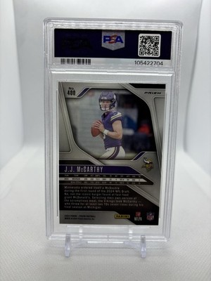 2024 Panini Prizm - Rookies J.J. McCarthy #400 Black & White
