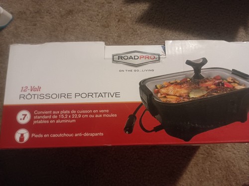 RoadPro Portable Roaster 3-Cup 12V W/5' Heavy-Duty Cord RPSC200 Truck Drivers, - Picture 2 of 9