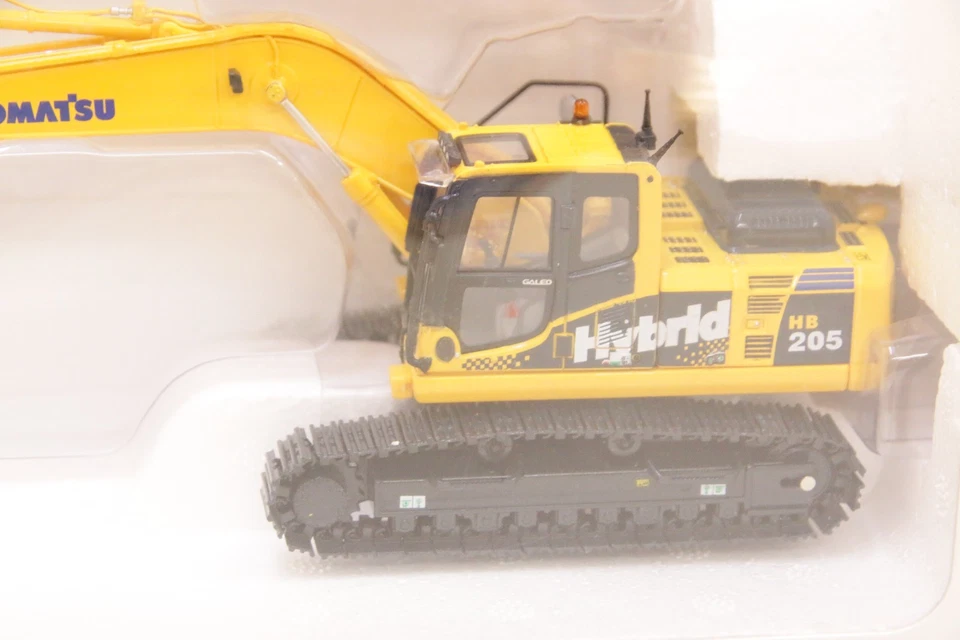 Excavadora de orugas híbrida Komatsu HB205 UH-8080U pasatiempos universales 1:50 NUEVO stock antiguo Foto 2 de 4