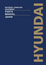 Hyundai 25HPW Miscellaneous Storage Equipment Parts Catalog Manual