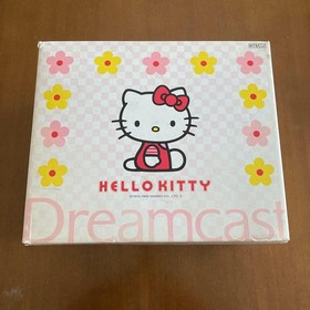 SEGA Dreamcast Hello Kitty HKT-3000 Console Boxed Tested Keyboard Sealed Japan