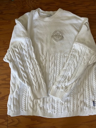 Suéter Jersey Disney Spirit Blanco Grueso Tejido Club de Vacaciones Miembro Adulto 2 XL - Imagen 5 de 7