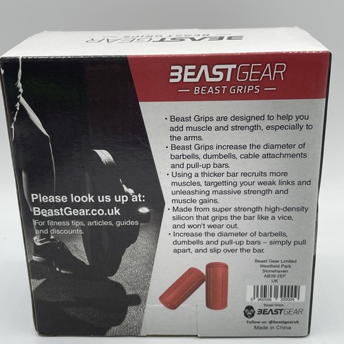 Beastgear Beast Grips Barbell/Dumbbell Pullup Bar Grips - Free Same Day Shipping - Picture 2 of 2
