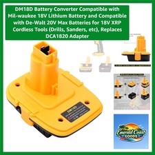 Versatile DM18D Converter - Upgrade from 18V to 20V for DeWalt and Milwaukee