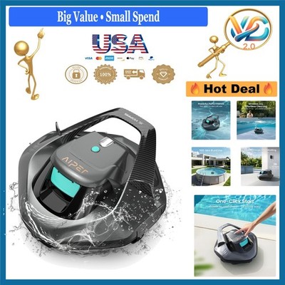 Seagull 2026 Cordless Robotic Pool Cleaner 100 Min Runtime, 1320GPH Suction
