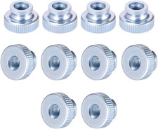 Knurled Thumb Nuts, 10Pcs M4X0.7Mm Iron round Knobs Fastener for 3D Printer Part