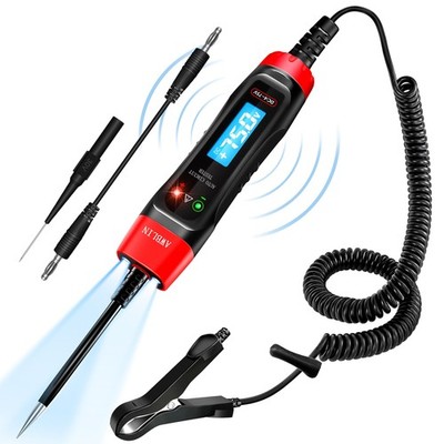 4-75V DC Automotive Test Light with Buzzer Sound, LCD Digital Light Tester wi...