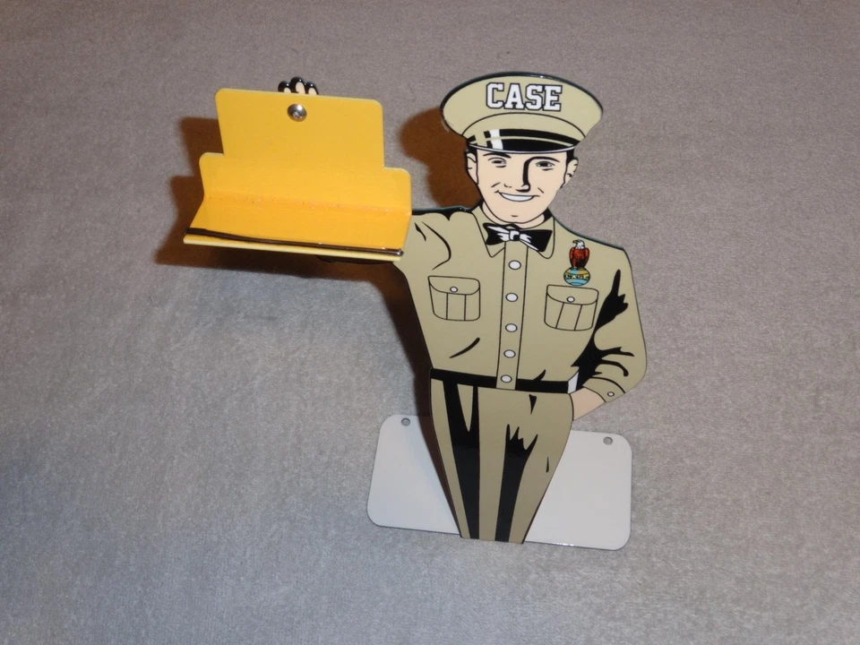 DE COLECCIÓN J.I ESTUCHE TRACTOR DISTRIBUIDOR 12" METAL GASOLINA ACEITE TARJETERO CARTEL Foto 2 de 4