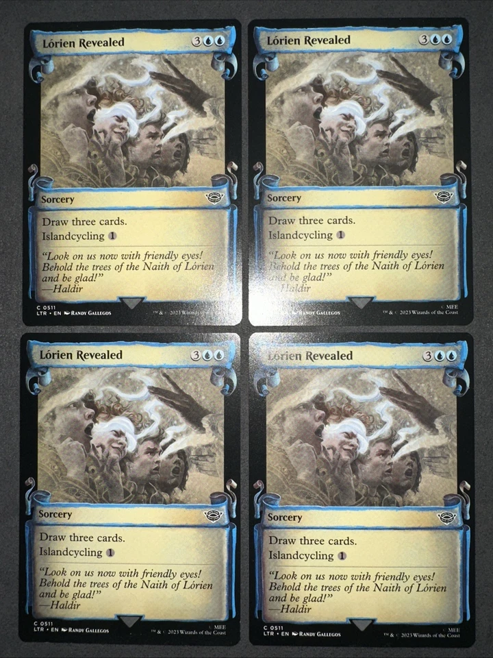 Lorien Revealed (Showcase Scrolls) LOTR x4 (Playset) MINT MTG Magic - Image 2 of 4