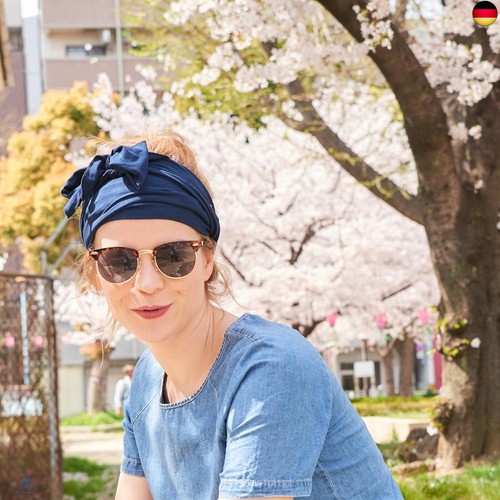 Stirnband Herren Bandana Kopftuch, Haarband Damen Wickeln Lange Dekorative - Bild 9 von 9