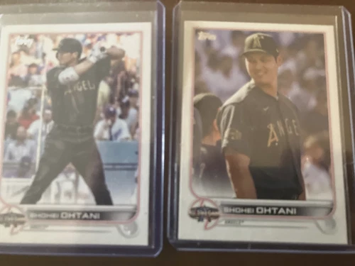 2022 Topps Shohei Ohtani 2 Card Lot Plus Bonus Ohtani Card