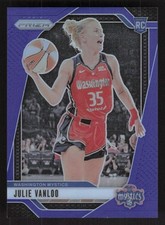 2024 Panini Prizm WNBA #42 Julie Vanloo Blue Prizms #/199