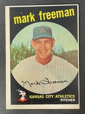 VINTAGE 1959 Topps MARK FREEMAN # 532 -▶ROOKIE CARD◀–?SCARCE HIGH # - SP?- NM. rookie card picture