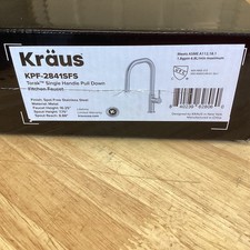 Kraus KPF-2841SFS Torak 1.8 GPM 1 Hole Pull D...