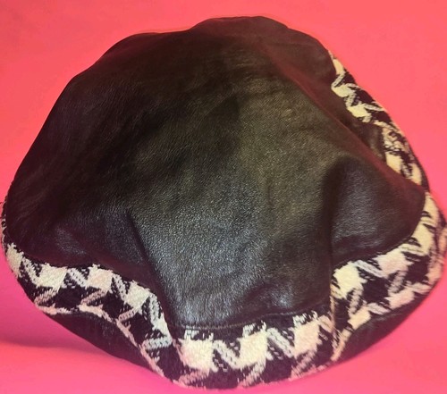 Artisan Limited Ed Vintage Lammleder Hahnentritt Zeitungsjungenmütze 101 Gatsby Peaky - Bild 1 von 11