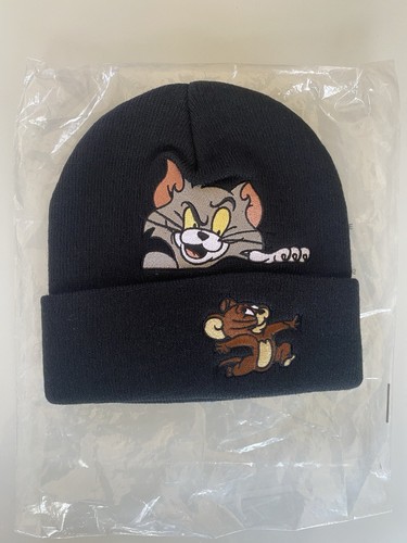 Supreme Black Tom & Jerry Beanie NYC New In Bag FW16 Rare Cap