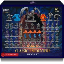 Classic Encounters - Essential Set - 65 Iconic DND Miniatures Bulk Monsters, 28m