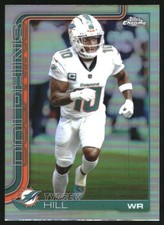 Tyreek Hill 2025 Chrome Refractor #185 Dolphins 