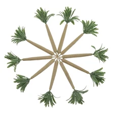 10pcs Fake Palm Tree: Mini Artificial Coconut Trees - Simulation Landscape