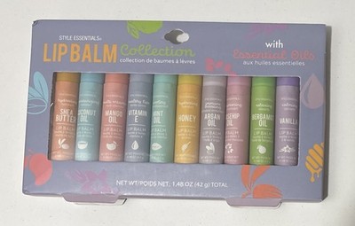 10pc Lip Balm Collection -Hydrating Lip Balms Infused- Enriched Lip Balm Set