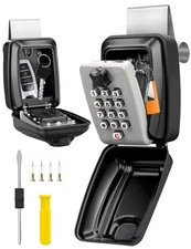 Car Window Lock Box for Turo, Car Key Safe, Waterproof Lockbox, Ride Share Se...