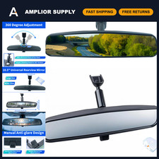 Universal 10.5 Anti-glare Interior Rear View Mirror For Cars - Adjustable Cle