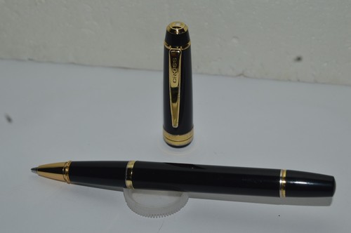 Cross Bailey Light Glossy Black Resin with Gold Trim Rollerball Pen AT0745-9