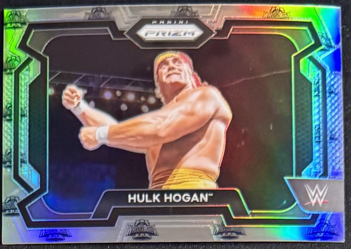 HULK HOGAN 2024 PANINI PRIZM WWE LEGENDS WRESTLEMANIA LOGO HULKAMANIA /40 SSP