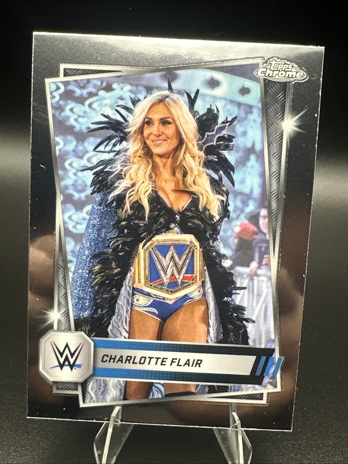 2025 Topps Chrome WWE Charlotte Flair #232 Image Variation Short Print