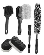 6PCS Car Wheel Brush Kit, Tire Brush for Cleaning Tires, Soft Rim 6PCS-WDK001
