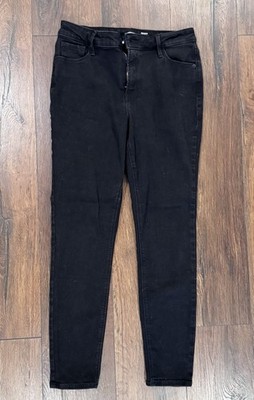 Old Navy Rockstar Super Skinny High-Rise Secret Slim Black Jeans Size 12