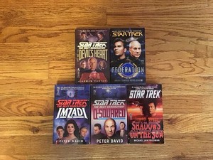 Lot Of 5 Paperback Star Trek TOS Original Series TNG Next Generation Book Novels