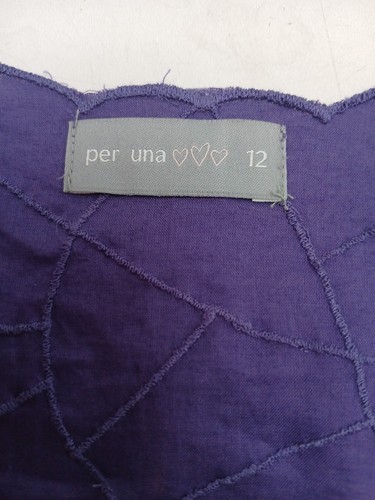 Vestido ligero de verano Per Una talla 12 con forma de dobladillo y frente bordado P2P 17". - Imagen 3 de 21