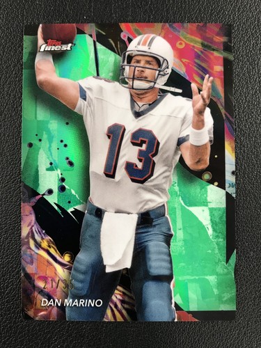 2024 Finest #128 Dan Marino Miami Dolphins Green Refractor /35