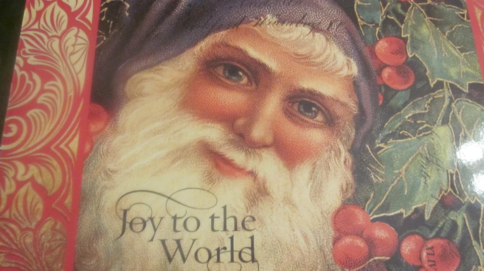 Michel Design Works Victorian Santa Joy To the World Wood Serving Tray - Image 2 of 4