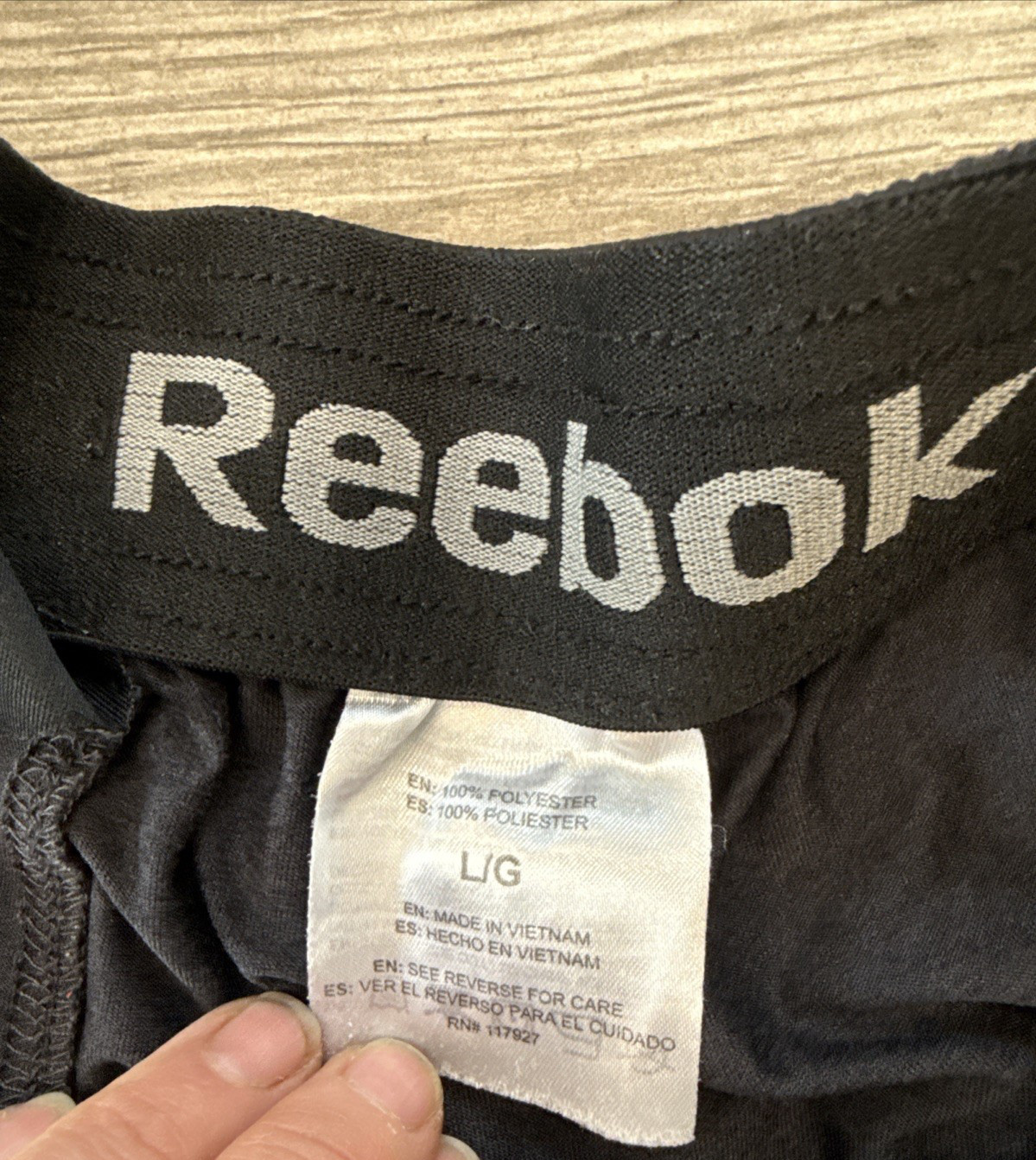 Reebok Shorts Mens Workout Running Yoga Athletic Size Large Dark Gray thumbnail 2