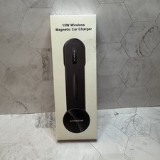 Magnetic Wireless Magsafe Car Mount Charger 15W Phone Charge Acmezing Open Box