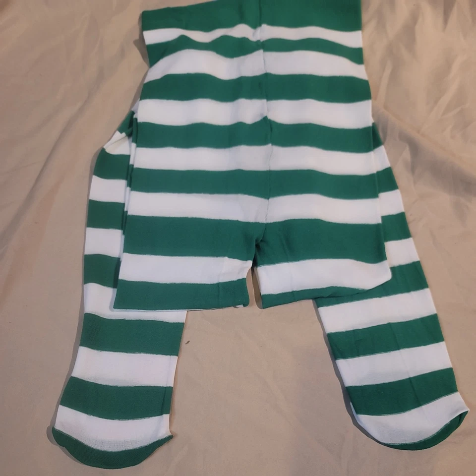 3-Rojo Verde Blanco Damas Medias a Rayas Navidad Elfo Navidad Vestido Elegante Disfraz Foto 4 de 4