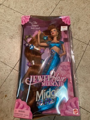 jewel hair mermaid Midge 90s 