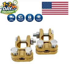 Versatile Battery Terminals For Cars Rvs Boats - Military Spec Brass Clamps
