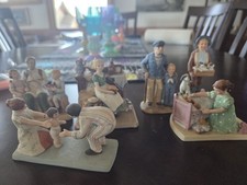 Norman Rockwell Museum Figurines set of 6