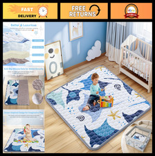 Thick Soft Baby Play Mat 47x47" Non-Toxic Cushioned Floor Mat for Infants  Todd