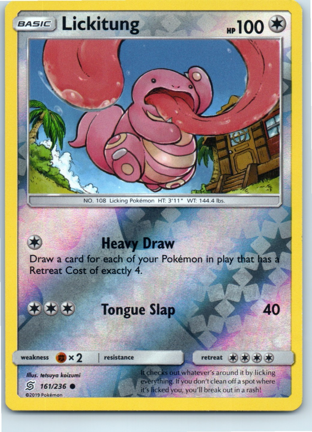 Lickitung Unified Minds 161/236 Common Reverse Holo Pokemon Near Mint